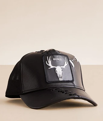 The Next Atrocity Leather Trucker Hat