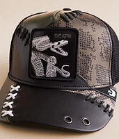 Long Slow Goodbye Leather Trucker Hat