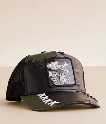 Long Slow Goodbye Leather Trucker Hat