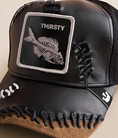 Last Call Leather Trucker Hat