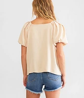 Bubble Sleeve Top