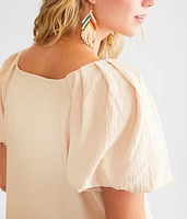 Bubble Sleeve Top