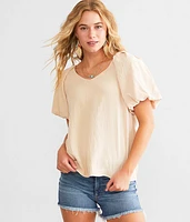 Bubble Sleeve Top