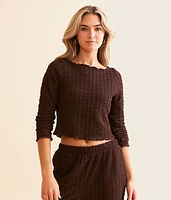 Textured Crop Top