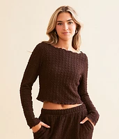 Textured Crop Top