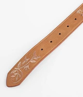Embroidered Foliage Belt