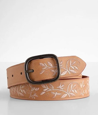Embroidered Foliage Belt