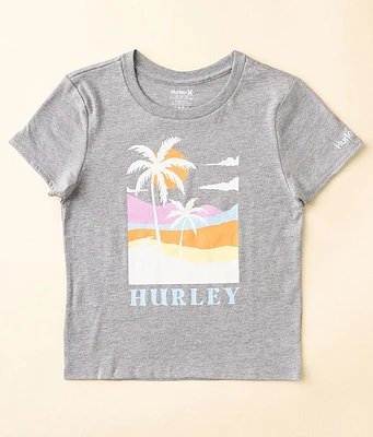 Girls - Hurley Palm Scape T-Shirt