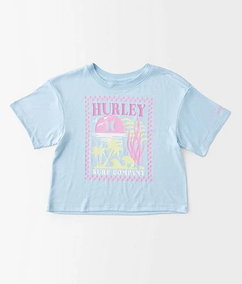 Girls - Hurley Sea Check T-Shirt