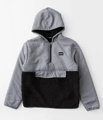Boys - Hurley Pieced Sherpa Hooded Pullover