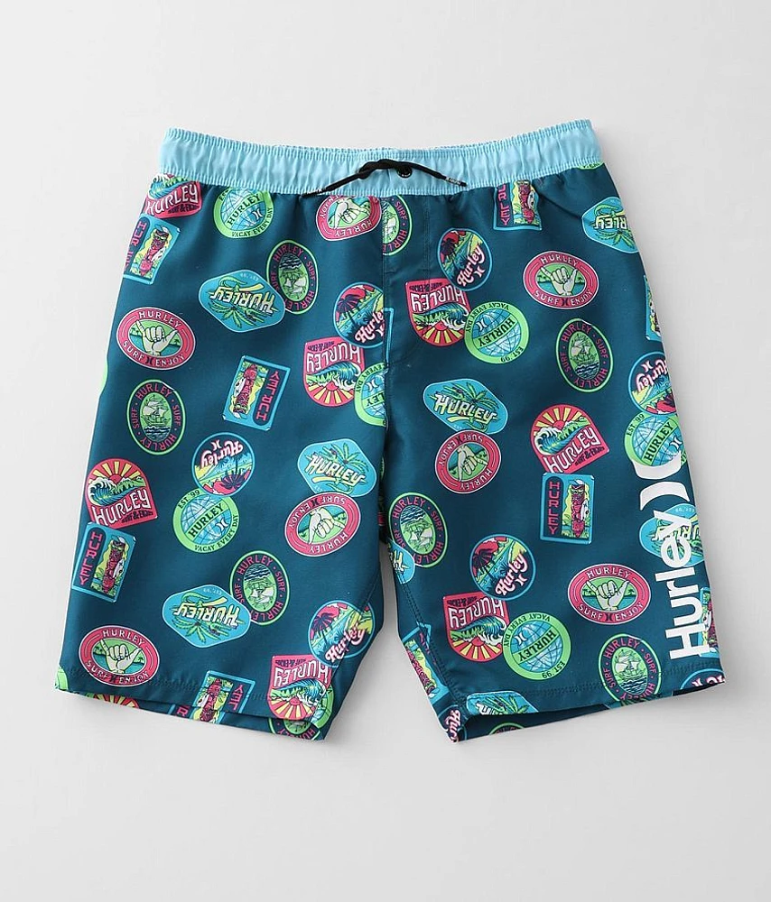 Boys- Travel Patch Stretch Swim Trunks