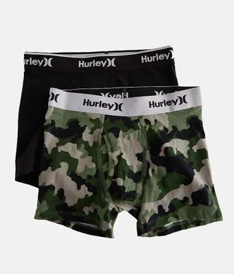 Boys - Hurley 2 Pack Stretch Boxer Briefs