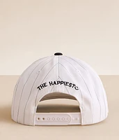 Happy Pinstripe Baseball Hat