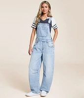 Sammie Barrel Denim Overalls