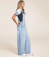 Sammie Barrel Denim Overalls