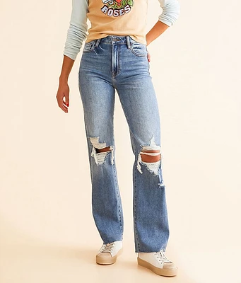 HIDDEN Ella Wide Straight Stretch Jean