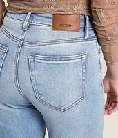 Ella Cropped Straight Stretch Cuffed Jean