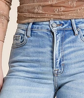 Ella Cropped Straight Stretch Cuffed Jean