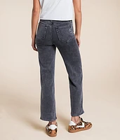 Ella Cropped Classic Straight Stretch Jean