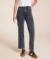 Ella Cropped Classic Straight Stretch Jean
