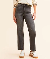 HIDDEN Ella Cropped Wide Straight Stretch Jean