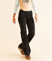 HIDDEN Ella Wide Straight Stretch Cargo Jean