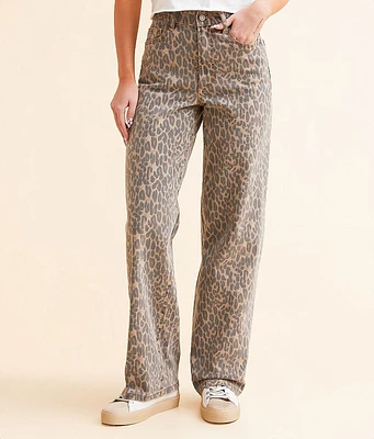 HIDDEN Logan Cheetah Dad Pant