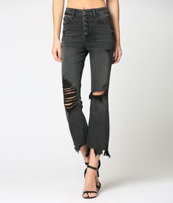 HIDDEN The Happi Cropped Flare Stretch Jean