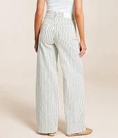 Nori Wide Leg Striped Stretch Pant