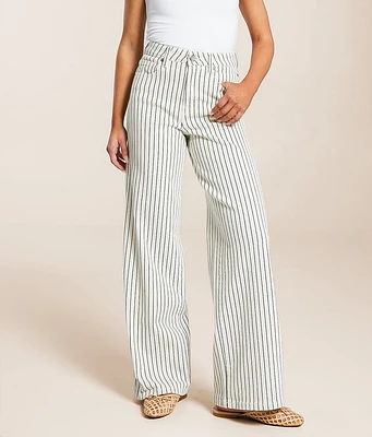 Nori Wide Leg Striped Stretch Pant
