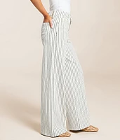 Nori Wide Leg Striped Stretch Pant