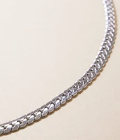 Flat Curb Chain 24" Necklace