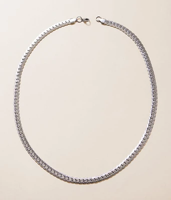 Flat Curb Chain 24" Necklace
