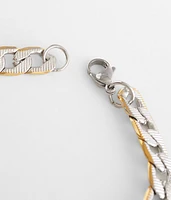 Two Tone Chain Bracelet