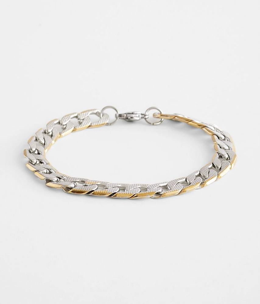 Two Tone Chain Bracelet