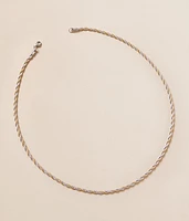 Two Tone Rope Chain 24" Necklace