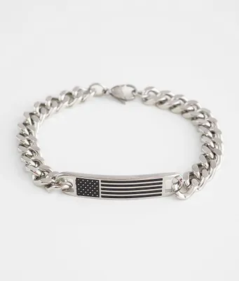 BKE American Flag Chain Bracelet