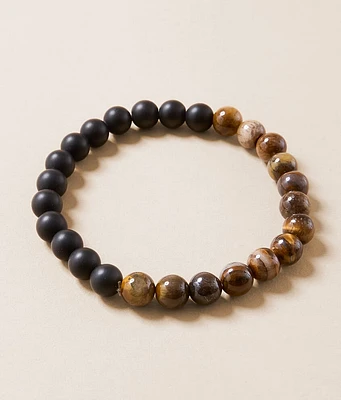 Two Tone Beaded Bracelet