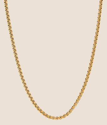 Round Box Chain 24" Necklace
