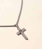 BKE Lord's Prayer Cross 24" Necklace