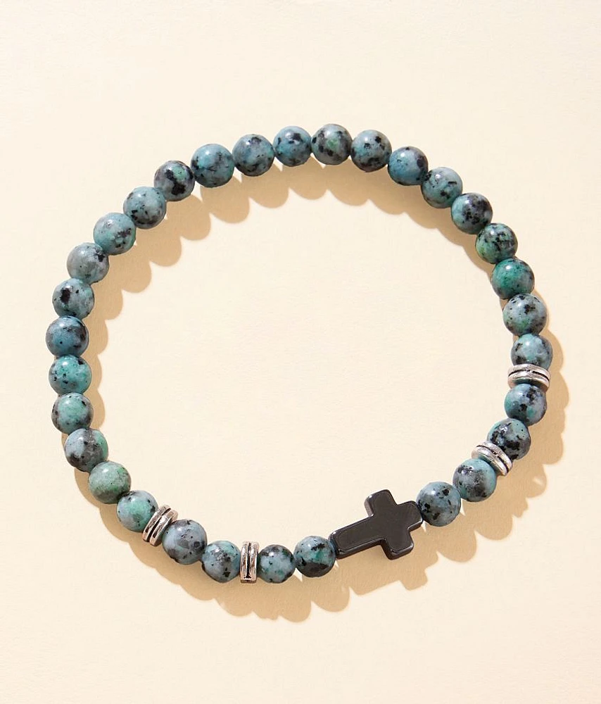 BKE Marble Cross Bracelet