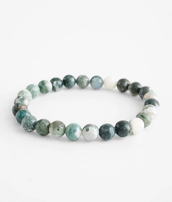 BKE Green Beaded Bracelet