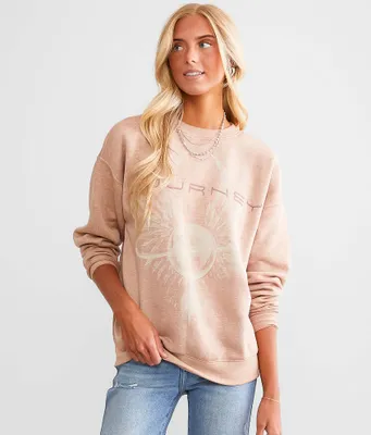 Journey Burnout Oversized Band Pullover