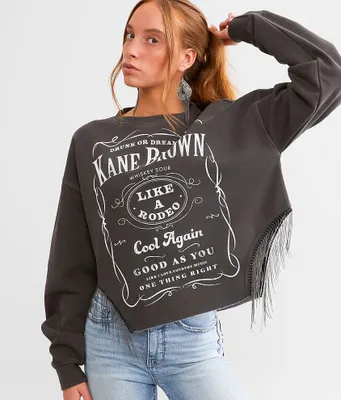 Goodie Two Sleeves Kane Brown Shot Bead Fringe Band Pullover