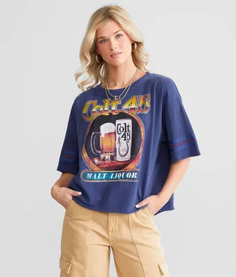 Goodie Two Sleeves Colt 45 Beer Cropped T-Shirt