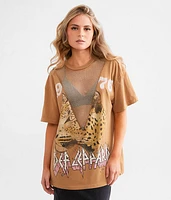 Def Leppard Rhinestone Mesh Band T-Shirt