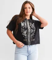 Goodie Two Sleeves Whiskey Chain Cropped T-Shirt