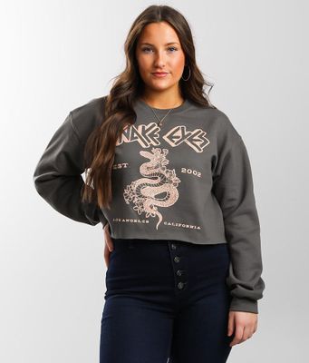 Goodie Two Sleeves Snake Eyes Cropped Pullover