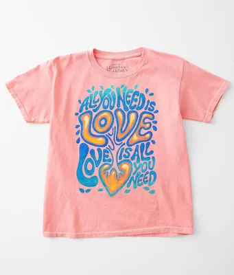 Girls - Goodie Two Sleeves Love Is All You Need T-Shirt