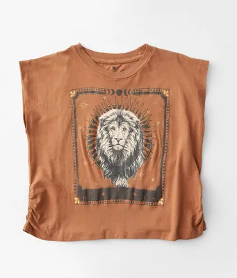 Girls - Goodie Two Sleeves Lion Muscle Tank Top